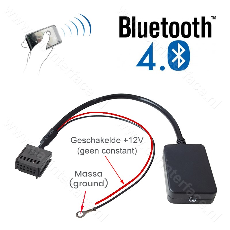 Bluetooth streaming adapter voor o.a. Ford 5000 C, 6000 CD, 6006 CDC radio's, Mondeo, Focus, C-Max, Fiesta, Galaxy, Transit Bluetooth streaming adapter voor o.a. Ford 5000 C, 6000 CD, 6006 CDC radio's, Mondeo, Focus, C-Max, Fiesta, Galaxy, Transit
