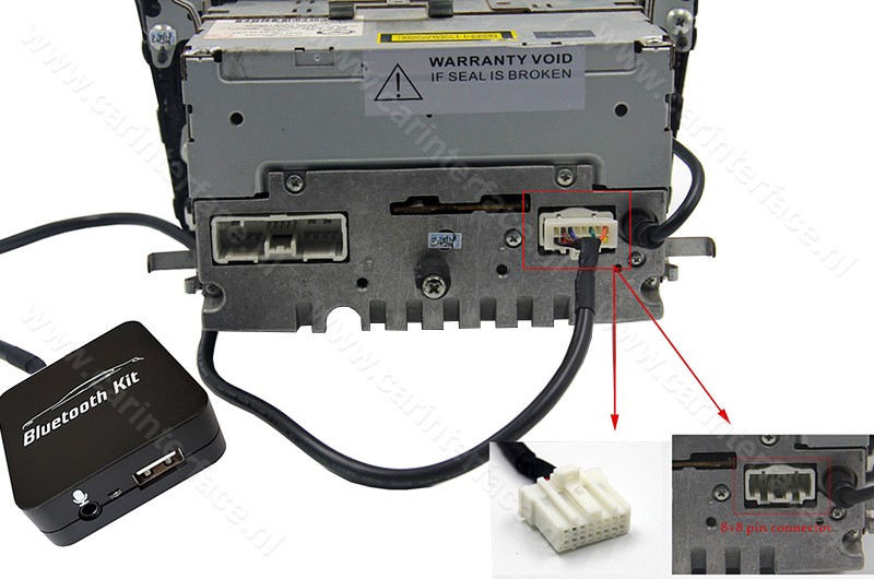Bluetooth streamen + handsfree carkit interface / audio adapter voor Mazda autoradio's Bluetooth streamen + handsfree carkit interface / audio adapter voor Mazda autoradio's