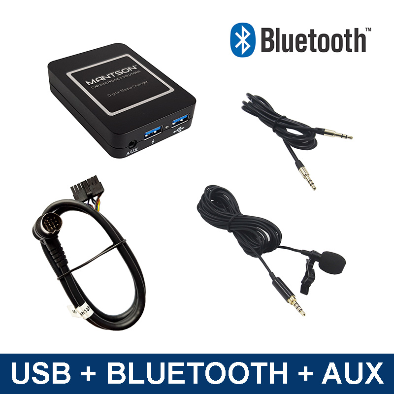 Bluetooth streamen + carkit / USB / AUX interface / audio adapter voor Mitsubishi autoradio's Bluetooth streamen + carkit / USB / AUX interface / audio adapter voor Mitsubishi autoradio's