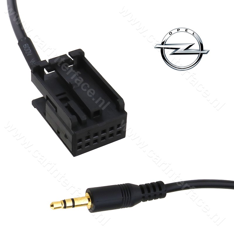 3.5mm AUX kabel voor OPEL autoradio's, voor o.a. CD30 MP3, CDC40, CD70, DVD90, 12-pin 3.5mm AUX kabel voor OPEL autoradio's, voor o.a. CD30 MP3, CDC40, CD70, DVD90, 12-pin