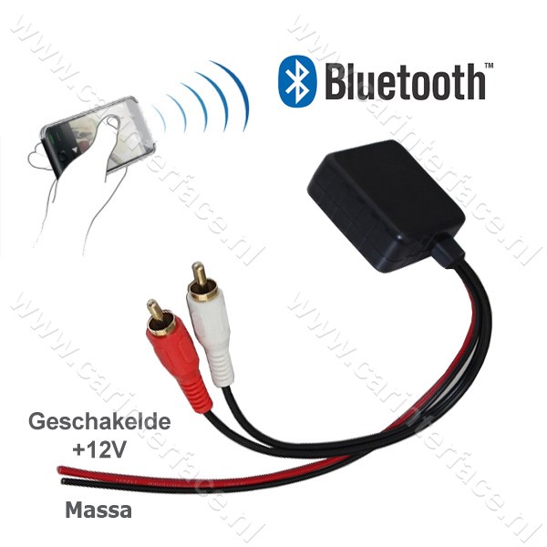 Bluetooth naar 2x male RCA AUX-ingang van een autoradio Bluetooth naar 2x male RCA AUX-ingang van een autoradio