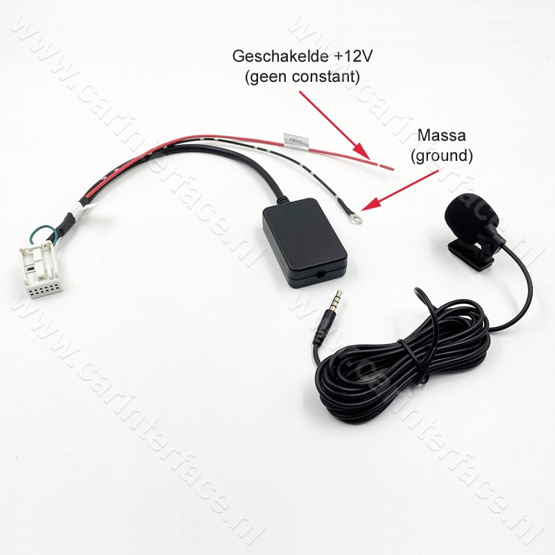 12-pin Bluetooth streaming / handsfree carkit adapter voor o.a. MFD3, RCD 210, RCD 310, RCD 510, RNS 310, RNS 510 en RNS-E 12-pin Bluetooth streaming / handsfree carkit adapter voor o.a. MFD3, RCD 210, RCD 310, RCD 510, RNS 310, RNS 510 en RNS-E