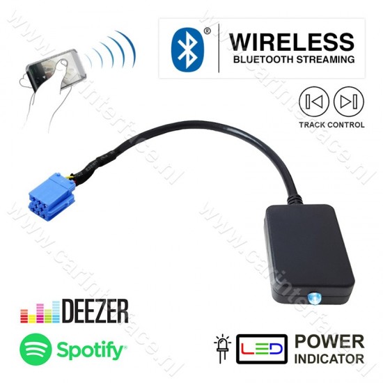 Bluetooth streaming interface / audio adapter voor Alfa Romeo autoradio's Bluetooth streaming interface / audio adapter voor Alfa Romeo autoradio's