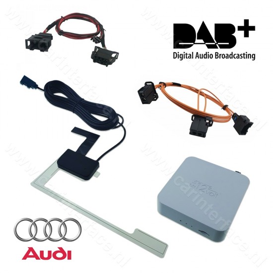 DAB / DAB+ radio, interface / adapter voor Audi MMI 2G Basic, High, 3G Basic, 3G en 3G+ DAB / DAB+ radio, interface / adapter voor Audi MMI 2G Basic, High, 3G Basic, 3G en 3G+