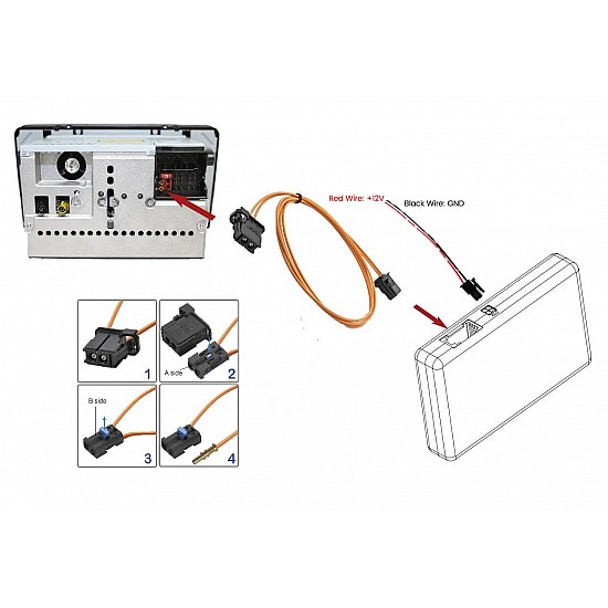 Bluetooth + USB interface / adapter for BMW CCC infotainment system  (MOST)