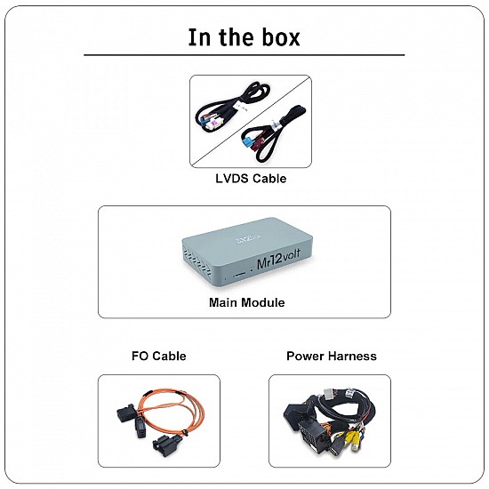 Apple CarPlay / Android Auto / Mirrorlink multimedia, camera MOST Interface for BMW NBT (ID4) (8.8"/10.25")