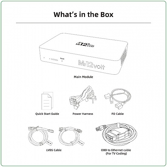 Apple CarPlay, Android Auto, Mirrorlink multimedia, camera Interface for BMW and MINI NBT EVO ID5 / ID6 (MOST)