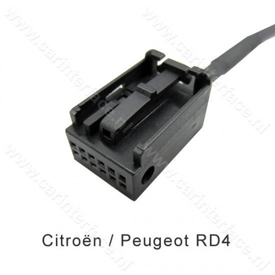 Bluetooth streaming interface / audio adapter voor RD4 Peugeot autoradio's, 12-pin aansluiting Bluetooth streaming interface / audio adapter voor RD4 Peugeot autoradio's, 12-pin aansluiting
