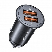 AINOPE dual USB Car Charger with QC3.0 (quick charge from Qualcomm), 45W, black