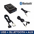 Interfaz Bluetooth / USB / AUX / adaptador de audio para radios de coche Honda (MN-BUA-HON)