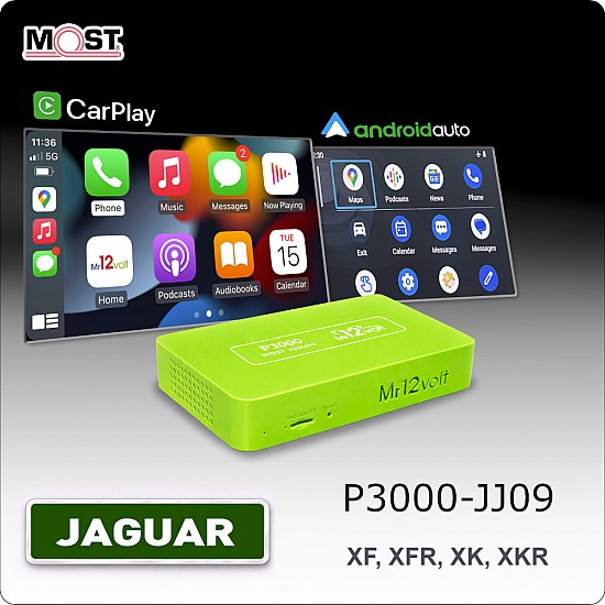 CarPlay & Android Auto / Mirrorlink Interface met DSP voor Jaguar XF XFR XK XKR