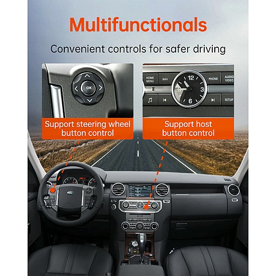 Adaptador de transmisión Bluetooth para Range Rover, Land Rover y Jaguar con interfaz USB/iPod