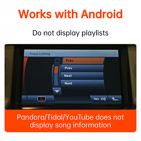 Adaptador de transmisión Bluetooth para Range Rover, Land Rover y Jaguar con interfaz USB/iPod