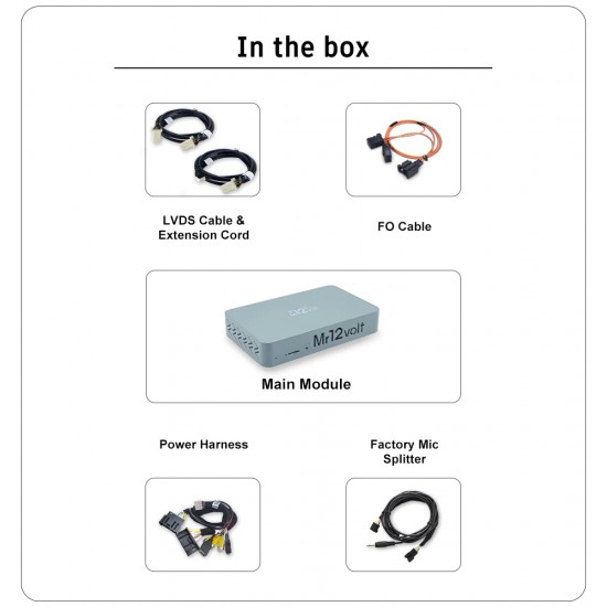 Interfaz de cámara Apple CarPlay / Android Auto / Mirrorlink para Mercedes-Benz W221 y C216 NTG3.0 (MOST)