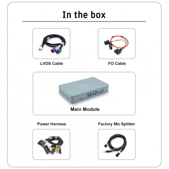 Interfaz de cámara Apple CarPlay / Android Auto / Mirrorlink para Mercedes-Benz W221 y C216 NTG3.5 (MOST)