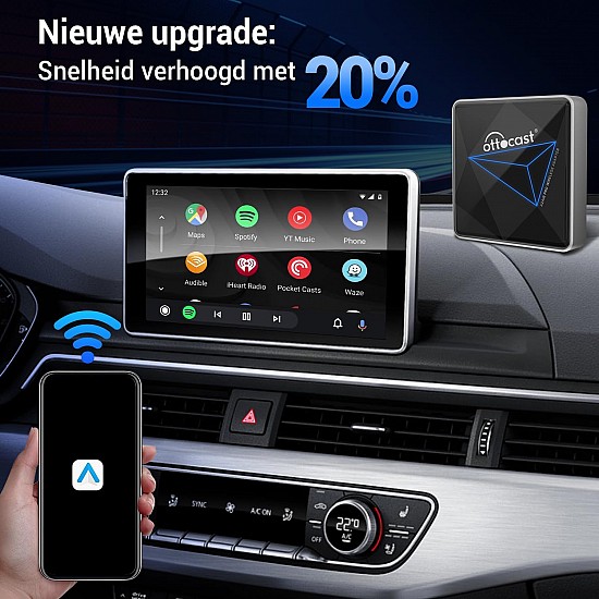 Ottocast A2AIR Pro wireless Android Auto adapter for smartphones with Android 11+