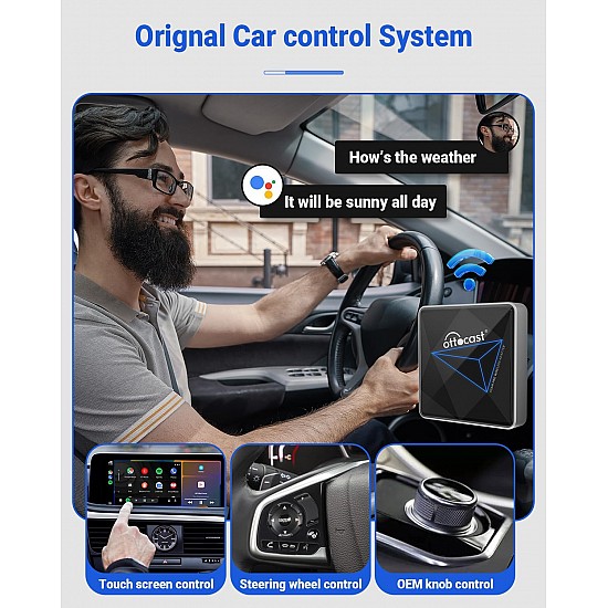 Ottocast A2AIR Pro wireless Android Auto adapter for smartphones with Android 11+