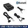 Bluetooth streamen + handsfree carkit + USB + AUX interface / adapter voor 6+6 pin Toyota autoradio's Bluetooth streamen + handsfree carkit + USB + AUX interface / adapter voor 6+6 pin Toyota autoradio's