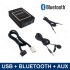 Transmisión Bluetooth + kit manos libres para coche + interfaz USB + AUX / adaptador para radios de coche LEXUS de 6+6 pines