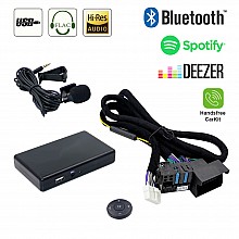 Bluetooth, MP3 USB interface adapter for car stereos with Quadlock connectors