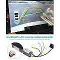Adaptador convertidor de interfaz de cámara de marcha atrás RGB a RCA para radios Volkswagen RCD510 RNS510 RNS315