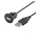 USB inbouw / opbouw connector met 2 meter kabel USB inbouw / opbouw connector met 2 meter kabel