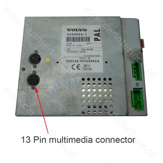8-pin naar 13-pin verloopkabel voor VOLVO HU-series RTi navigatiesystemen (YT-V813) 8-pin naar 13-pin verloopkabel voor VOLVO HU-series RTi navigatiesystemen (YT-V813)