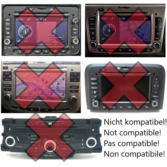Yatour Bluetooth interface / adapter (carkit) met AUX ingang voor Alfa Romeo autoradio's