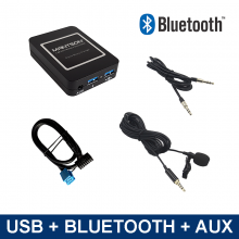 Bluetooth streamen + carkit, USB, AUX interface / adapter voor FIAT PANDA Continental 139 MP3 autoradio's