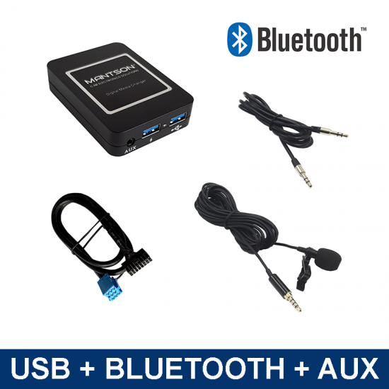 Bluetooth / USB / AUX interface / audio adapter for Renault car radios (MN-BUA-REN8)