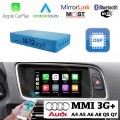 Audi CarPlay / Android Auto / Mirrorlink DSP Interface voor Audi A4 A5 A6 A8 Q5 Q7 met MMI 3G en 3G+ (MOST) Audi CarPlay / Android Auto / Mirrorlink DSP Interface voor Audi A4 A5 A6 A8 Q5 Q7 met MMI 3G en 3G+ (MOST)