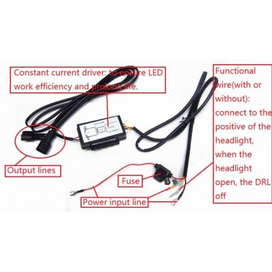 Dagrijverlichting voor Audi A4 B8 2009, 2010, 2011, 2012 (LED DRL)