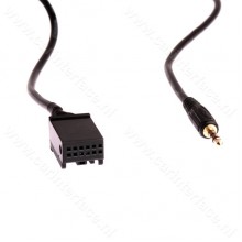 AUX cable for BMW E39 E53 E83 E85 E86 X3 X5 Z4 car radios (2000-2004), 12-pin connection