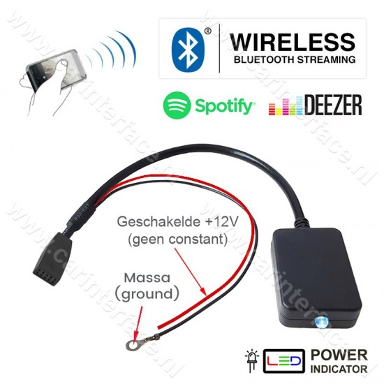 Bluetooth streaming interface / adapter / module voor BMW E46 met Business CD autoradio (10-pin)