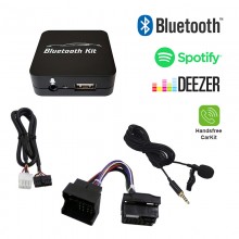 Bluetooth streaming + hands-free car kit interface / audio adapter for 40-pin MINI R5X car radios