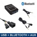Bluetooth streamen + carkit / USB / AUX interface / audio adapter voor BMW autoradio's, 3+6 pin Bluetooth streamen + carkit / USB / AUX interface / audio adapter voor BMW autoradio's, 3+6 pin