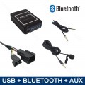 Bluetooth streamen + carkit / USB / AUX interface / audio adapter voor BMW autoradio's, 3+6 pin