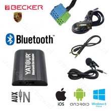 Yatour AUX input, Bluetooth interface / audio adapter for Becker and Porsche car radios (YT-BTA-BEK)