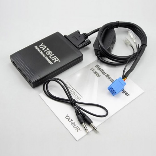 Yatour USB, SD, AUX ingang, MP3 interface / audio adapter voor Peugeot autoradio's (YTM06-RD3)