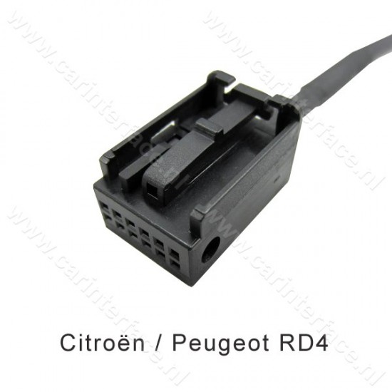 Bluetooth streaming interface / audio adapter voor RD4 Citroën autoradio's, 12-pin aansluiting