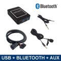 Bluetooth streaming + car kit / USB / AUX interface / audio adapter for Suzuki and Subaru Clarion car radios