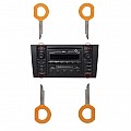 Radio demontagesleutels, set Nr. 3 B, radio removal keys