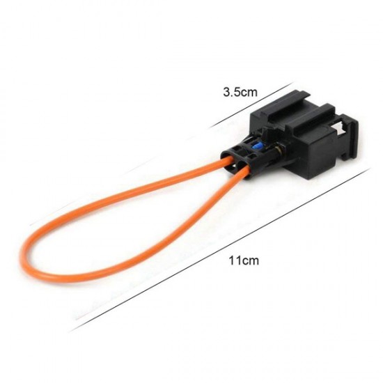 MOST female optic fibre loop connector Bypass