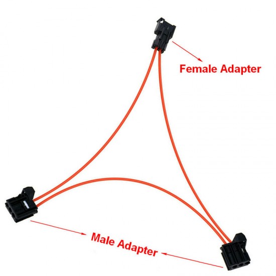 Y-Adapter Most Optic Fiber Kabel Cable voor Audi, BMW, Mercedes-Benz, Porsche, Volvo, Range Rover