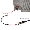 Autoradio antenne adapter DIN naar ISO, 20cm kabel, haaks