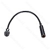 Autoradio antenne adapter DIN naar ISO, 20cm kabel, haaks Autoradio antenne adapter DIN naar ISO, 20cm kabel, haaks