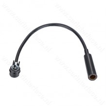 Car radio antenna adapter DIN to ISO, 20cm cable, angled