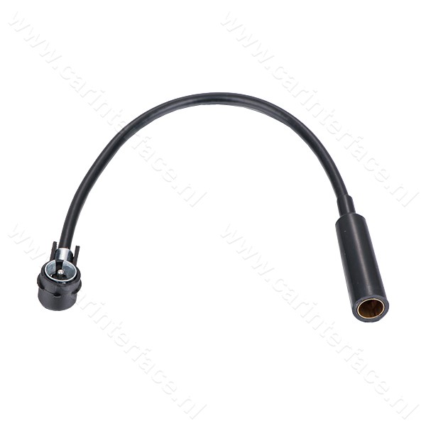 geluk Eindig kleermaker Autoradio antenne adapter DIN naar ISO, 20cm kabel, haaks