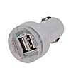 Dual USB autolader, 2.1A, wit Dual USB autolader, 2.1A, wit