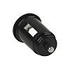 Micro Dual USB autolader, 2.1A, zwart Micro Dual USB autolader, 2.1A, zwart